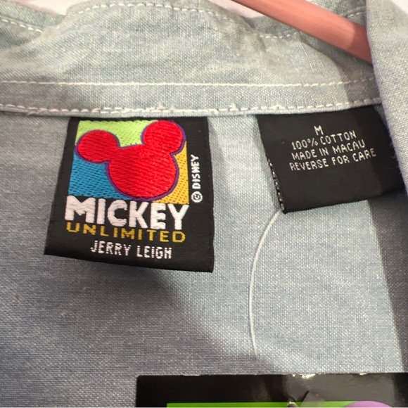 Vintage Mickey unlimited medium embroidered chambray shirt - Picture 4 of 4